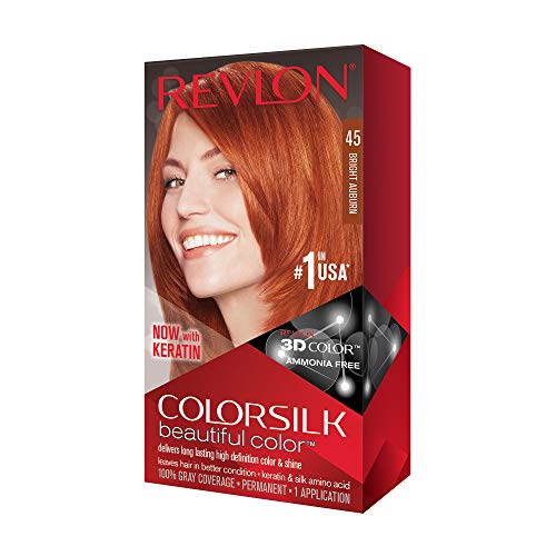 Revlon Colorsilk Beautiful Color, Bright Auburn 45 - 1 ea.