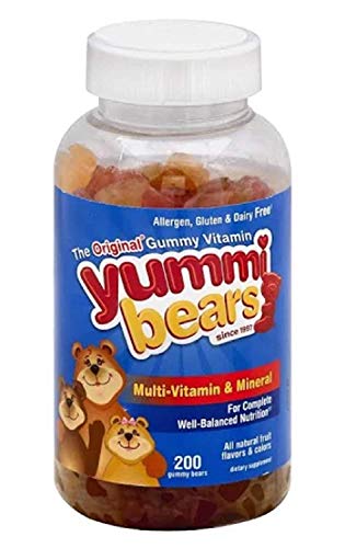 Yummi Bears Multi-Vitamin & Mineral, 200-Count Gummy Bears.