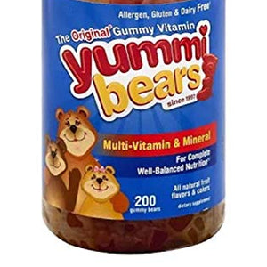 Yummi Bears Multi-Vitamin & Mineral, 200-Count Gummy Bears.