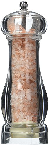 Himalayan Salt - Salt Mill Round with Ceramic Grinder by Aloha Bay - 3.5 oz.