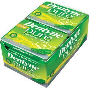 Dentyne pure gum sugar free mint with melon accents, purifies your breath 9 ea (pack of 10)