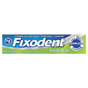 Fixodent fresh denture adhesive cream - 2.4 oz