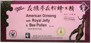 Prince of Peace - American Ginseng Extract with Royal Jelly and Bee Pollen 10 x 10 cc Bottles