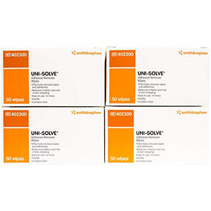 Uni-Solve Adhesive Remover Wipes by Smith and Nephew, Model No : 402300 - 50 ea