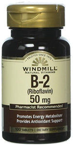 Windmill Vitamin B-2 50 mg Tablets - 100 ea