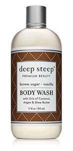 Deep Steep, Body Wash, Brown Sugar - Vanilla, 8 fl oz.