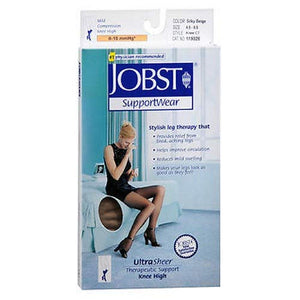 Jobst UltraSheer Knee High Support Stockings 8-15 mmHg, Beige - ExtraSmall