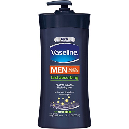 Vaseline Men Fast I.C Absorbing Body and Face Lotion - 20.03 OZ