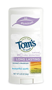 Toms Of Maine beautiful earth long lasting deodorant, 2.25 oz.