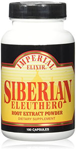 Imperial Elixir - Siberian Eleuthero Extract 500 mg - 100 Capsule.