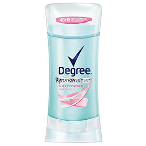 Degree Anti-Perspirant Deodorant, Motion Sense Sheer Powder, 2.6 Ounce