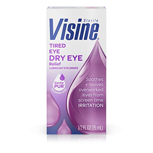 Visine Tired eye relief lubricant eye drops- 0.5 oz