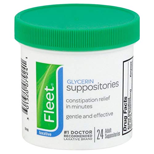 Fleet Glycerin Laxative Adult Suppositories Jar - 24 ea