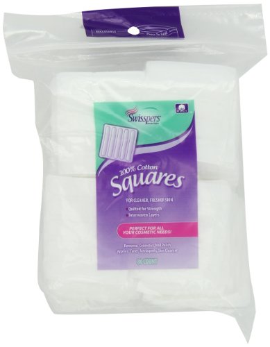 Swisspers Cotton Squares, 80 Count