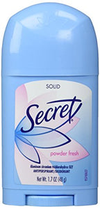 Secret Wide Solid Antiperspirant and Deodorant, Powder Fresh - 1.7 Oz