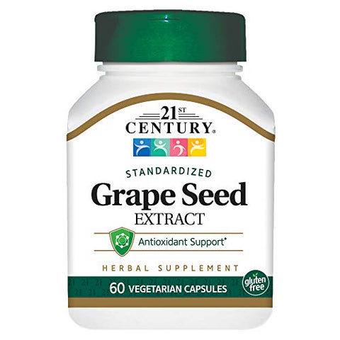 21st Century Grape Seed Extract Veg-Capsules, 60-Count