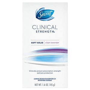 Secret Clinical Strength Deodorant Advanced Solid, Lavender - 1.6 oz