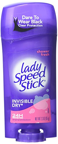Lady Speed Stick Invisible Dry Deodorant, Shower Fresh - 2.3 oz