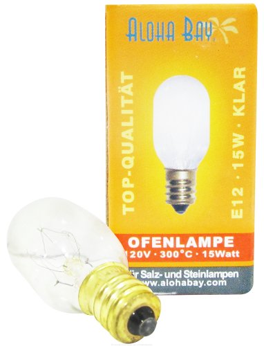 Himalayan Salt - Lamp Replacement Bulb 15 Watts/110 Volts Clear.