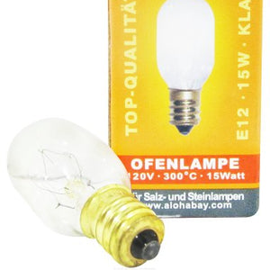 Himalayan Salt - Lamp Replacement Bulb 15 Watts/110 Volts Clear.
