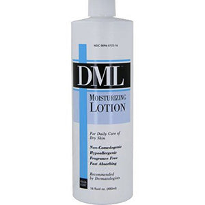 DML moisturizing lotion for dry skin, fragrance free - 16 oz