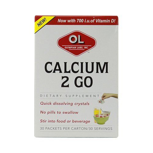 Olympian Labs - Calcium 2 Go - 30 x 2.85g Packets.