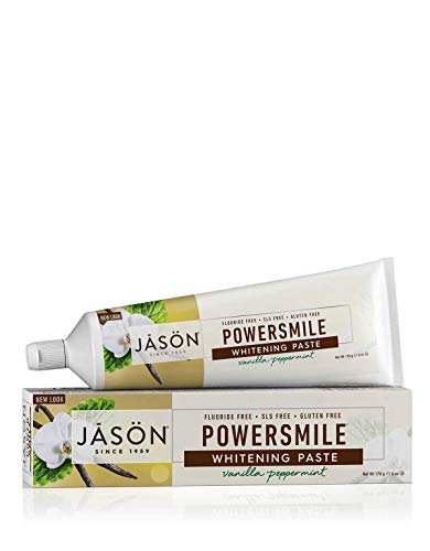 Jason Natural Products - PowerSmile Toothpaste Fluoride Free Vanilla Mint - 6 oz.