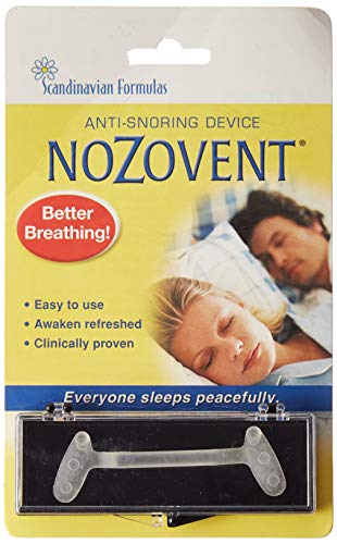 Nozovent Anti Snoring Device For Peaceful Sleep by Scandinavian Formulas - 1 ea.