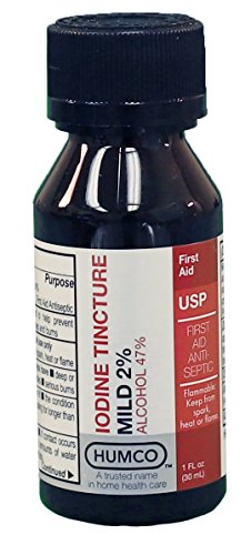 Humco Iodine Antiseptic Tincture 2% Mild USP - 1 oz