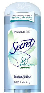 Secret sheer dry solid unscented antiperspirant and deodorant - 2.6 oz