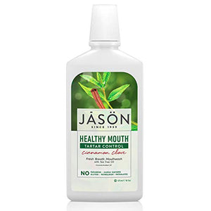 Jason Natural Products - Mouthwash Healthy Mouth Tea Tree & Cinnamon - 16 oz.