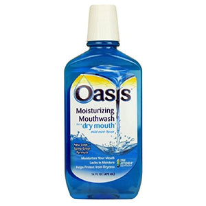 Oasis Mouth Wash For Dry Mouth From Sensodyne, Mild Mint - 16 oz