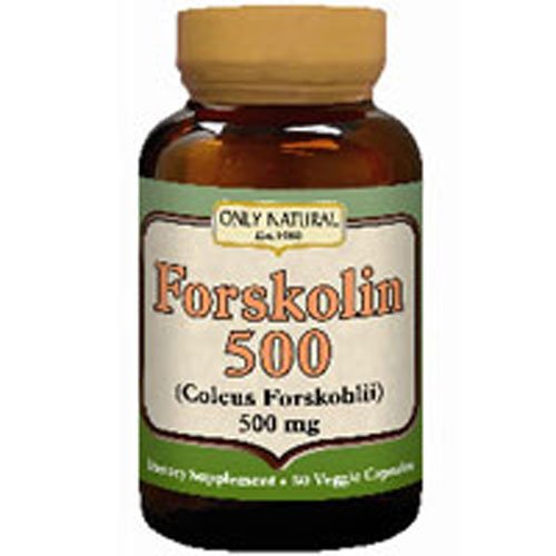 Only Natural - Forskolin 500 mg. - 50 Vegetarian Capsules