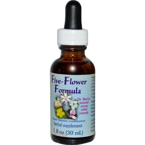 Flower Essence Services - Five-Flower Natural Stress Relief Formula - 1 oz.