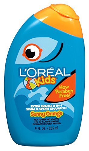 L'Oreal Kids Swim & Sport Hair Shampoo, Splash of Sunny Orange - 9 oz