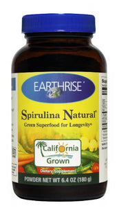 Earthrise - Spirulina Natural Green Super Food For Longevity Powder - 6.4 oz.
