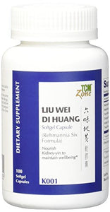 Honso Usa - Kanion Liu Wei Di Huang (Rehmannia Six Formula) - 100 Softgels.