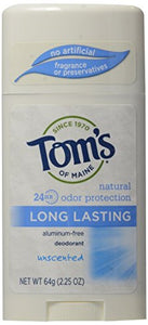 Toms of Maine Natural Long-Lasting Deodorant Stick Unscented - 2.25 oz