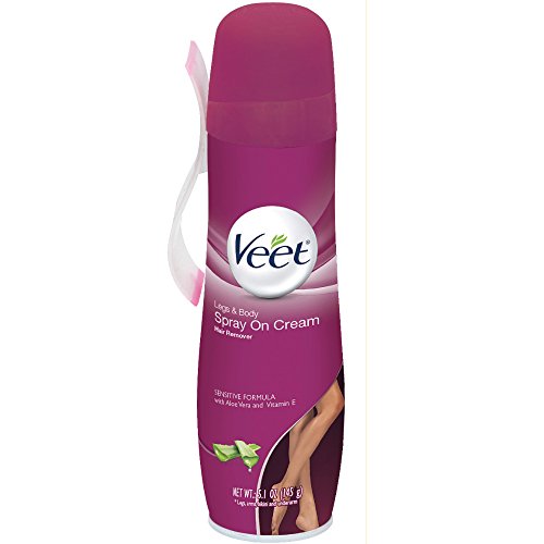 Veet Hair Remover Sensitive Formula Spray on Cream - 5.1 oz