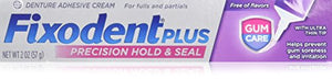 Fixodent Plus Gum Care Denture Adhesive Cream - 2 oz