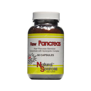 Natural Sources - Raw Pancreas - 50 Capsules