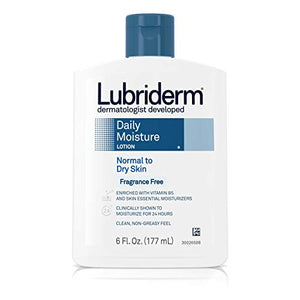 Lubriderm Fragrance Free Daily Moisture Lotion - 6 oz