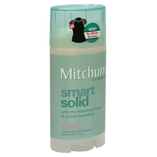 Mitchum Smart Solid Deodorant, Powder - 2.5 oz
