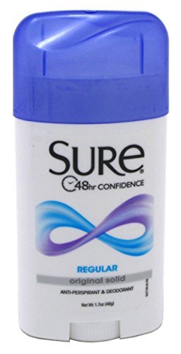Sure Wide Solid Antiperspirant & Deodorant, Regular - 1.7 oz