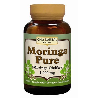 Only Natural - Moringa Pure 1000 mg. - 90 Vegetarian Capsules.