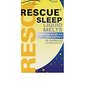 Bach Rescue Sleep Natural Sleep Remedy Liquid Melts 28 Capsules Natural Sleeping Aid