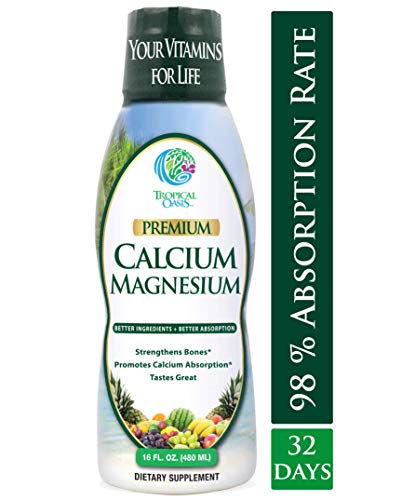 Tropical Oasis - Liquid Calcium Magnesium Orange Flavor - 16 oz.