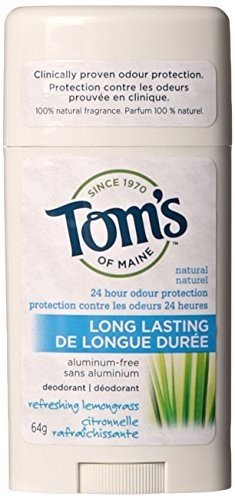 Toms of Maine Natural Long-Lasting Deodorant Stick Lemongrass - 2.25 oz