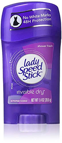Lady Speed Stick Invisible Dry Deodorant, Shower Fresh - 1.4 oz