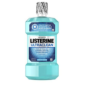 Listerine Ultra Clean Antiseptic Mouthwash, Arctic Mint - 500 ml